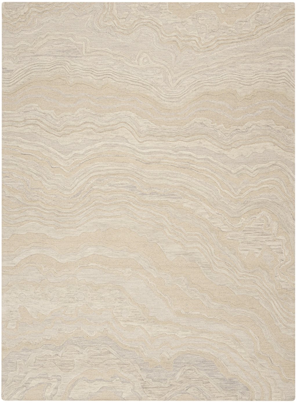 Nourison Home Nourison Graceful GRU01 8'6" x 11'6" Beige Modern Indoor Rug