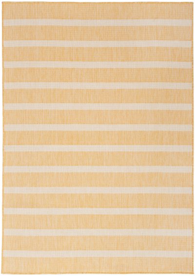 Nourison Home Nourison Selerno SLR03 6' x 9' Yellow Ivory Modern Rug - 6' x 9'