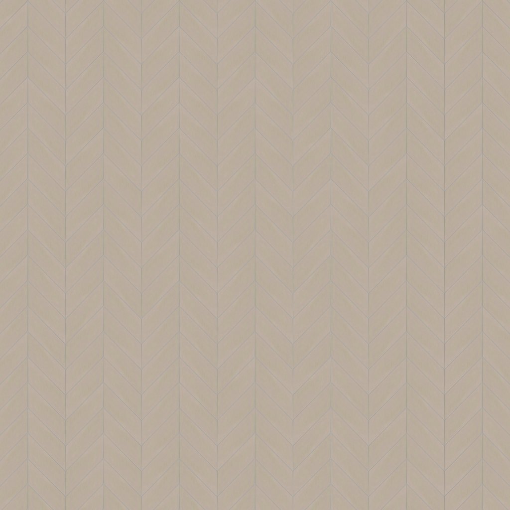 Marble Systems Latte Glossy Chevron Ceramic Tile 2x6 - Latte