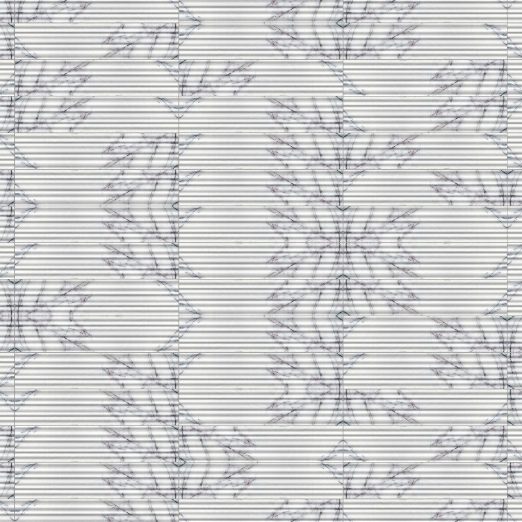 Marble Systems Lilac Honed Thin Fluted Marble Accent Tiles 4x18 - Lilac