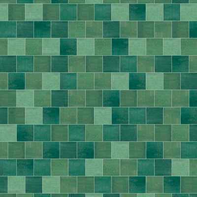 Qualis Ceramica Morocco 5x5 Green Gloss - Alternating 1/2