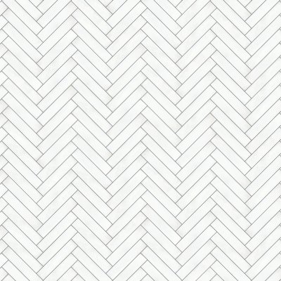 Qualis Ceramica Reactiv Arctic Super White 2X10W - Herringbone