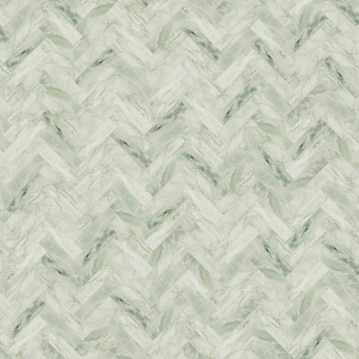 Qualis Ceramica Moscato Argento 1.25x4 Herringbone Mosaic - 11,25" x 11,37"