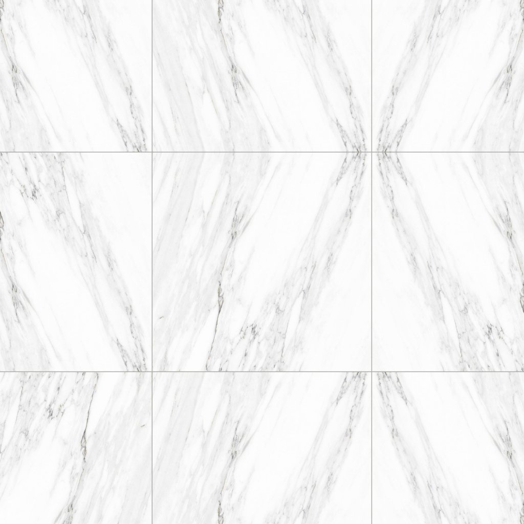 Marble Systems Venato Bianco Polished Porcelain Tile 24x24 - Venato Bianco