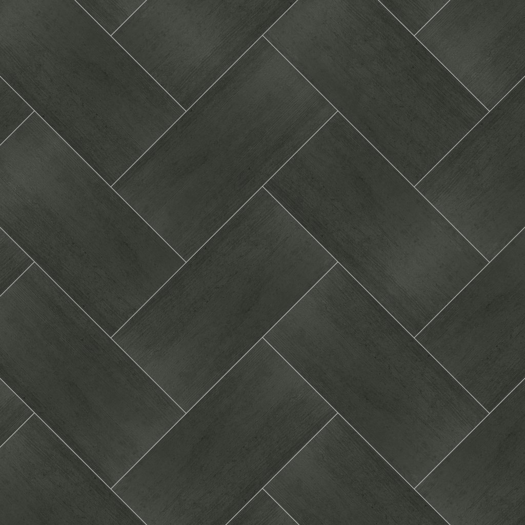 American Olean Theoretical Evolved - Abstract Black, Rectangle, 12X24, Textured (TE99) - Abstract Black