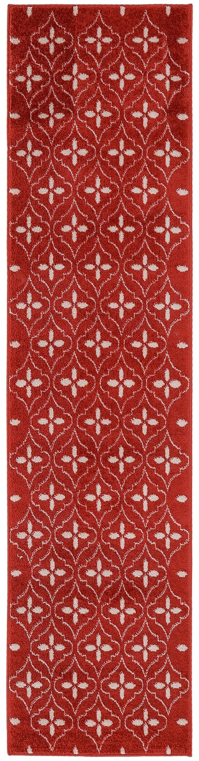 Nourison Home Nourison Sandy SDY04 5' x 7' Brick Ivory Modern Rug - 2'2" x 7'6"