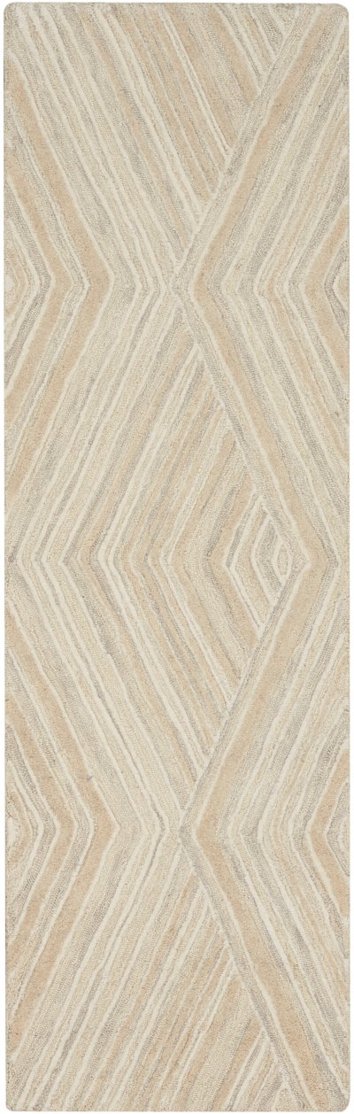 Nourison Home Nourison Graceful GRU03 7'9" x 9'9" Ivory Modern Indoor Rug - 2'3" x 7'6"