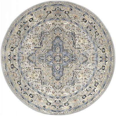 Nourison Home Nourison Nourison Essentials Persian NRE07 4' x 6' Blue Vintage Rug - 6' Round