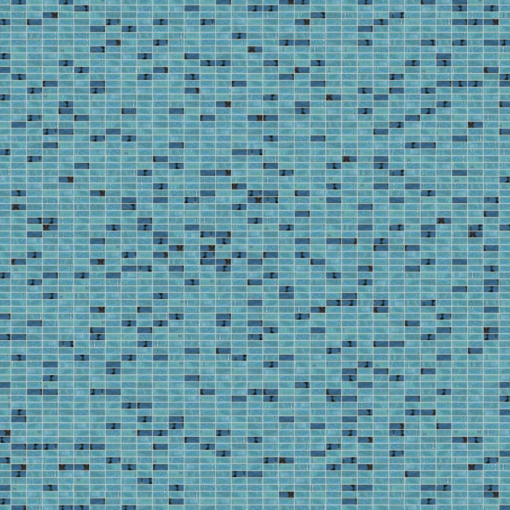 Qualis Ceramica Riviera Tileworks Chelsea TurQUoise Glass and Ceramic Brick 3/4"x1&3/4" Mosaic