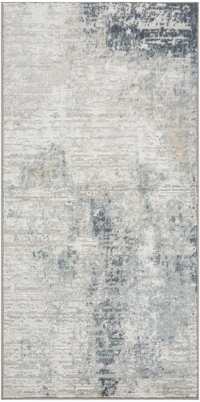 Nourison Home Nourison Dekor DEK07 5'3" x 7' Grey Navy Modern Indoor Rug - 2' x 4'