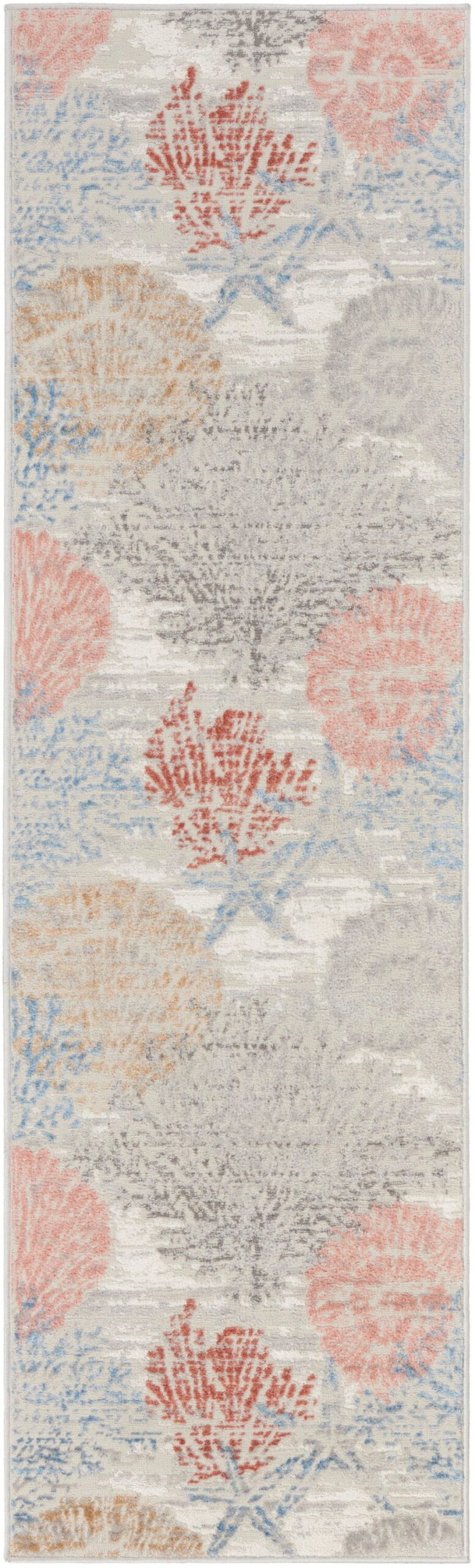 Nourison Home Nourison Seaside SDS04 2'3" x 7'6" Multicolor Coastal, Nautical & Beach Indoor Rug
