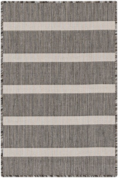 Nourison Home Nourison Positano POS03 8' x Square Charcoal Ivory Modern Rug - 2' x 3'