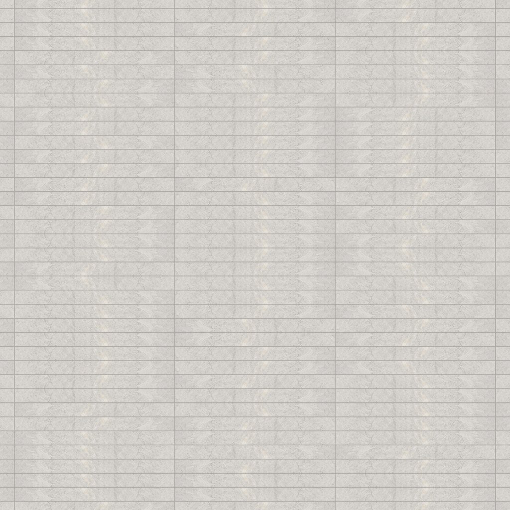 Marble Systems Silver Shadow Leather Plank Marble Tile 1 9/16x18 - Silver Shadow