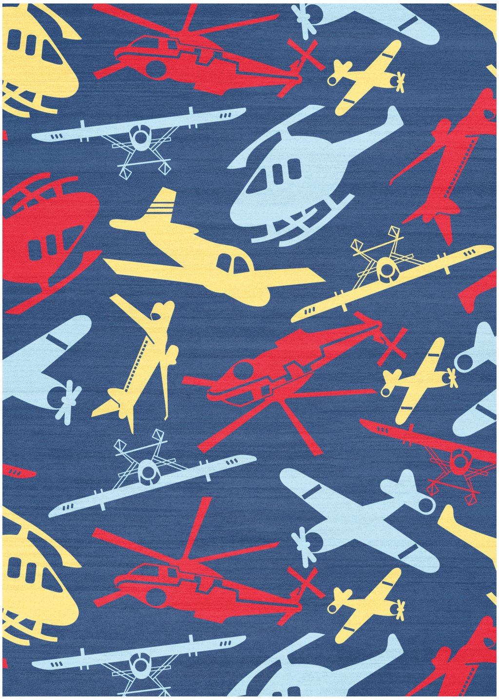Nourison Home Nourison Imagination IMA06 6'6" x 9'2" Navy Multicolor Kids Indoor Rug