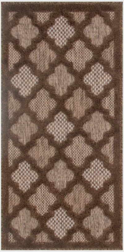 Nourison Home Nourison Easy Care NES01 6' x Round Brown Modern Rug - 2' x 4'
