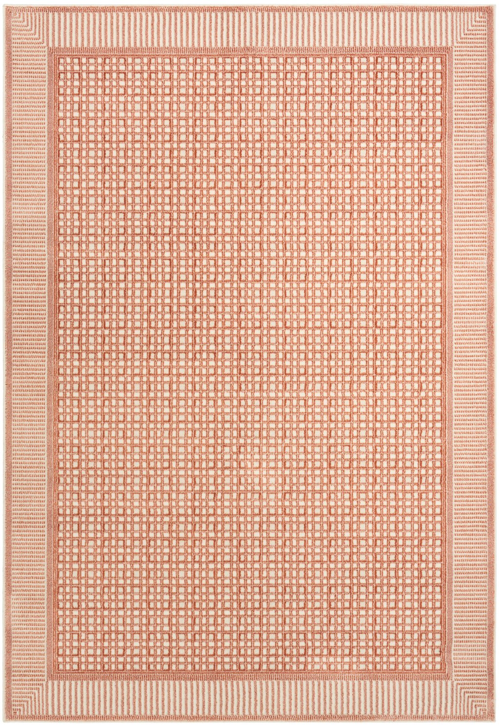 Nourison Home Nourison Nordic NRC03 5' x 7' Brick Ivory Modern Indoor Rug