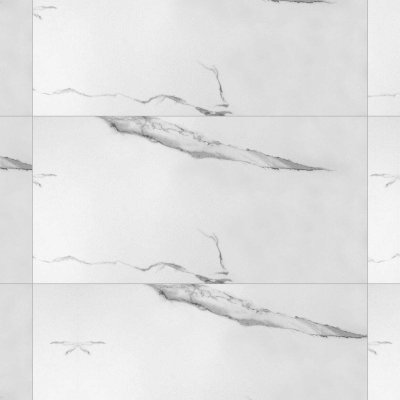 Marble Systems Statuario Matte Marble Look Porcelain Tile 24x48 - Statuario - 24" x 48" x 25/64"