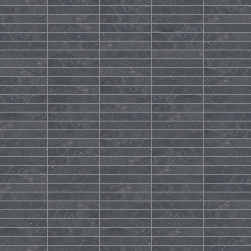Emser Tile TERRAMOR HONED STACKED MOSAIC -POR - Nero