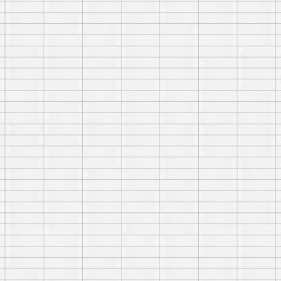 Marble Systems Royal White Glossy Thin Brick Tile 2 1/4x7 7/8 - Royal White - 2 1/4" x 7 7/8" x 3/8"