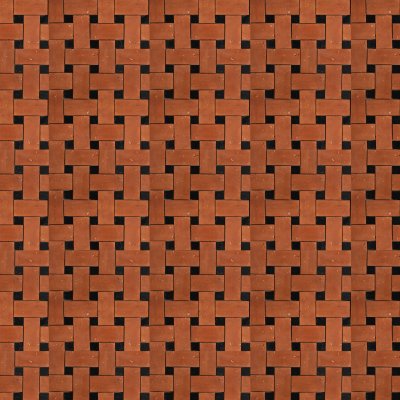 Marble Systems Black, Rustic Terracotta Honed Basket Weave Marble Mosaic 14 7/16x14 7/16 - Black - 14 7/16" x 14 7/16" x 3/8"