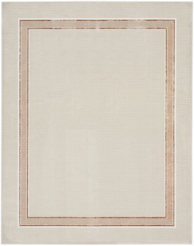 Nourison Home Nourison Glam GLM08 5'3" x 7'3" Ivory Cream Contemporary Indoor Rug - 9' x 12'