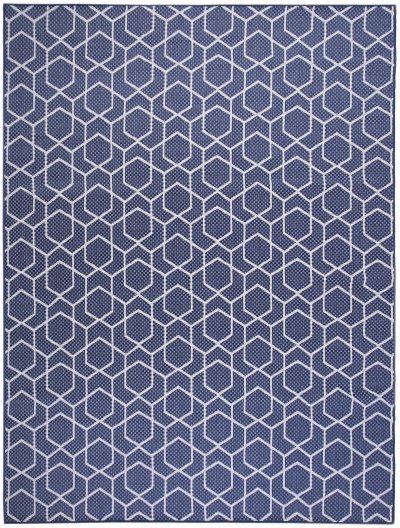 Nourison Home Nourison Horizon Indoor/Outdoor HOZ01 5' x 7' Navy Modern Rug - 9' x 12'