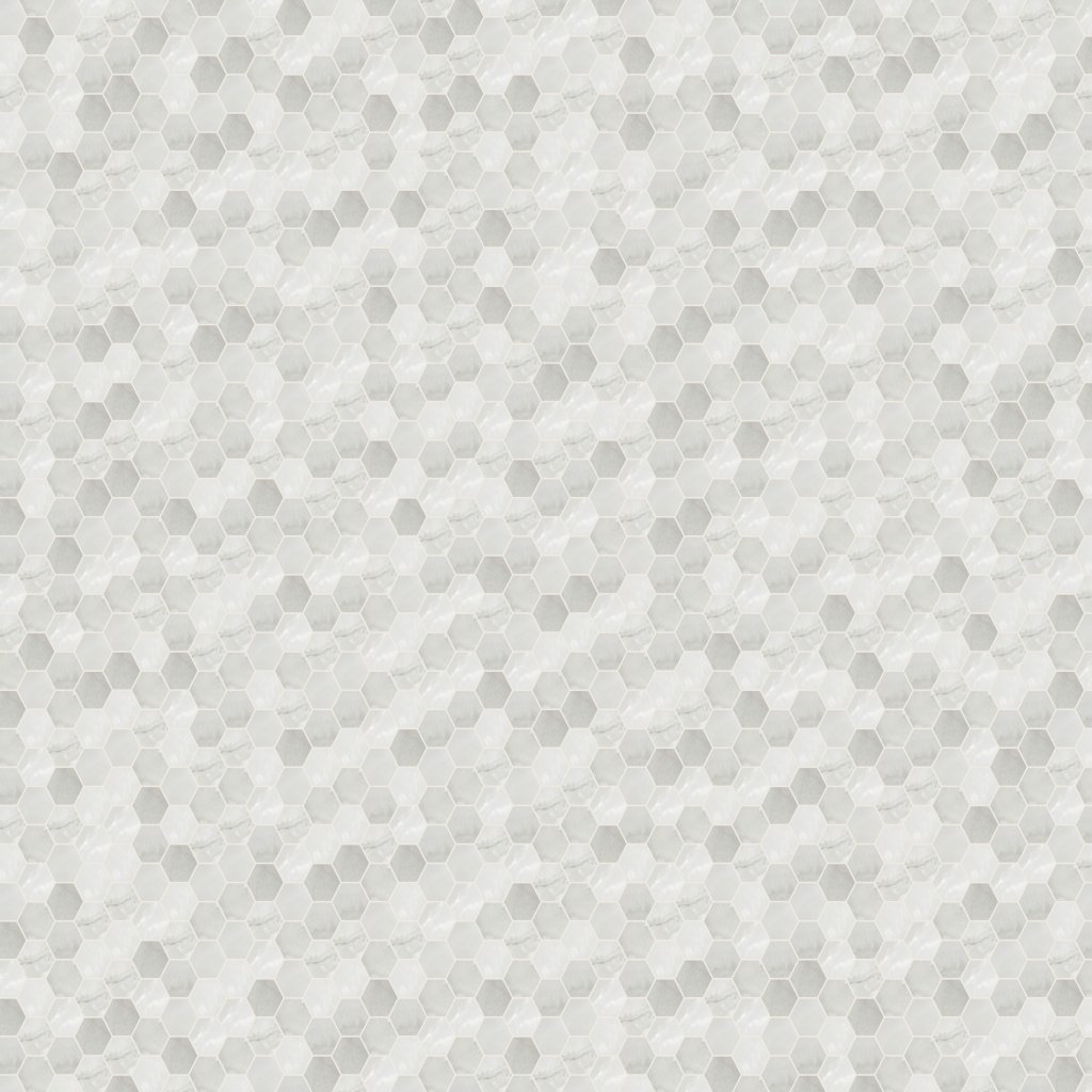 Qualis Ceramica Luxury Sorrento Onyx 2" Hexagon Honed - Cream