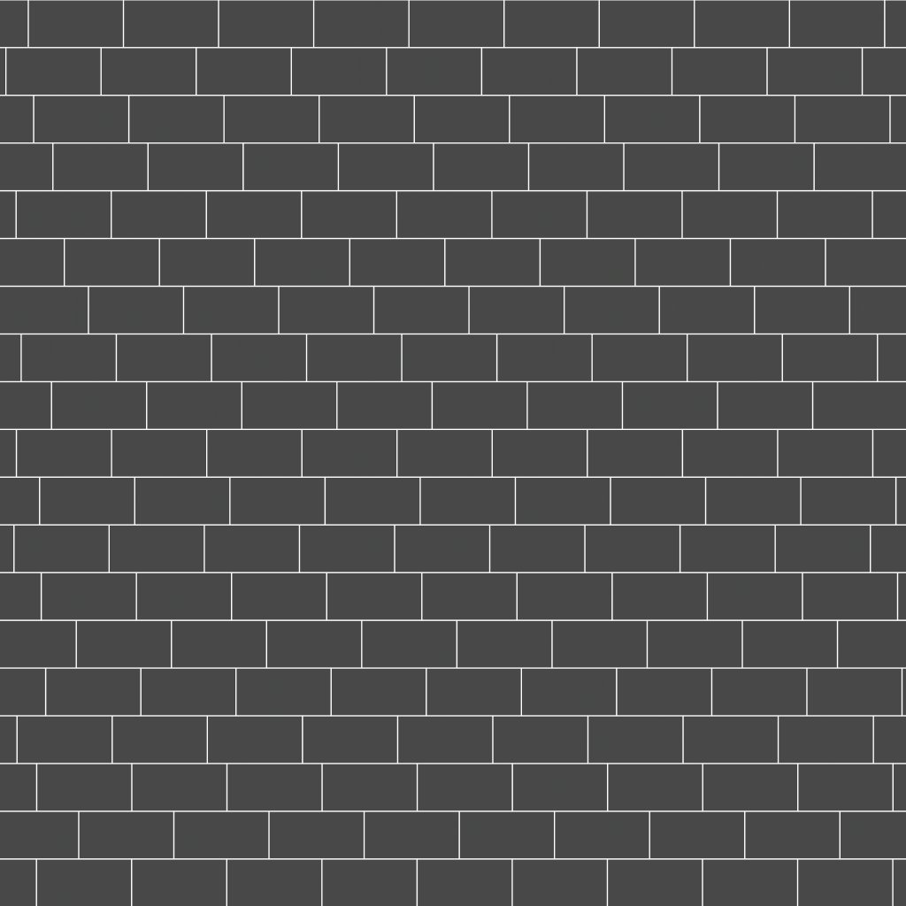 Qualis Ceramica Traditions Retro Black 3X6 Glossy - Black