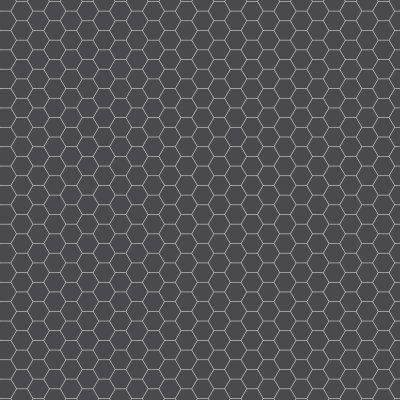 Qualis Ceramica Monoforma 4" Hex Shilhouette Silk - 10,5" x 12"