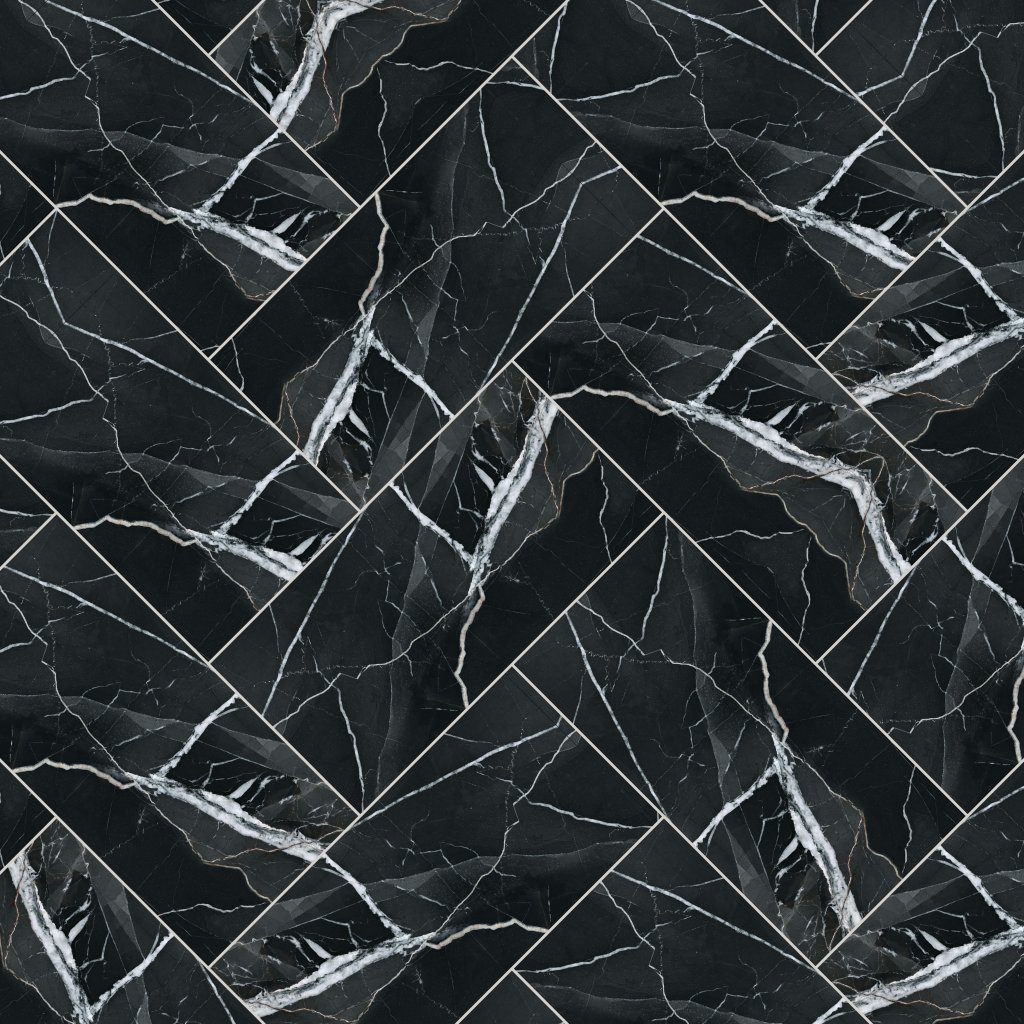 Qualis Ceramica Royal Stoneworks 12X24 Regal Black Vein Vintage