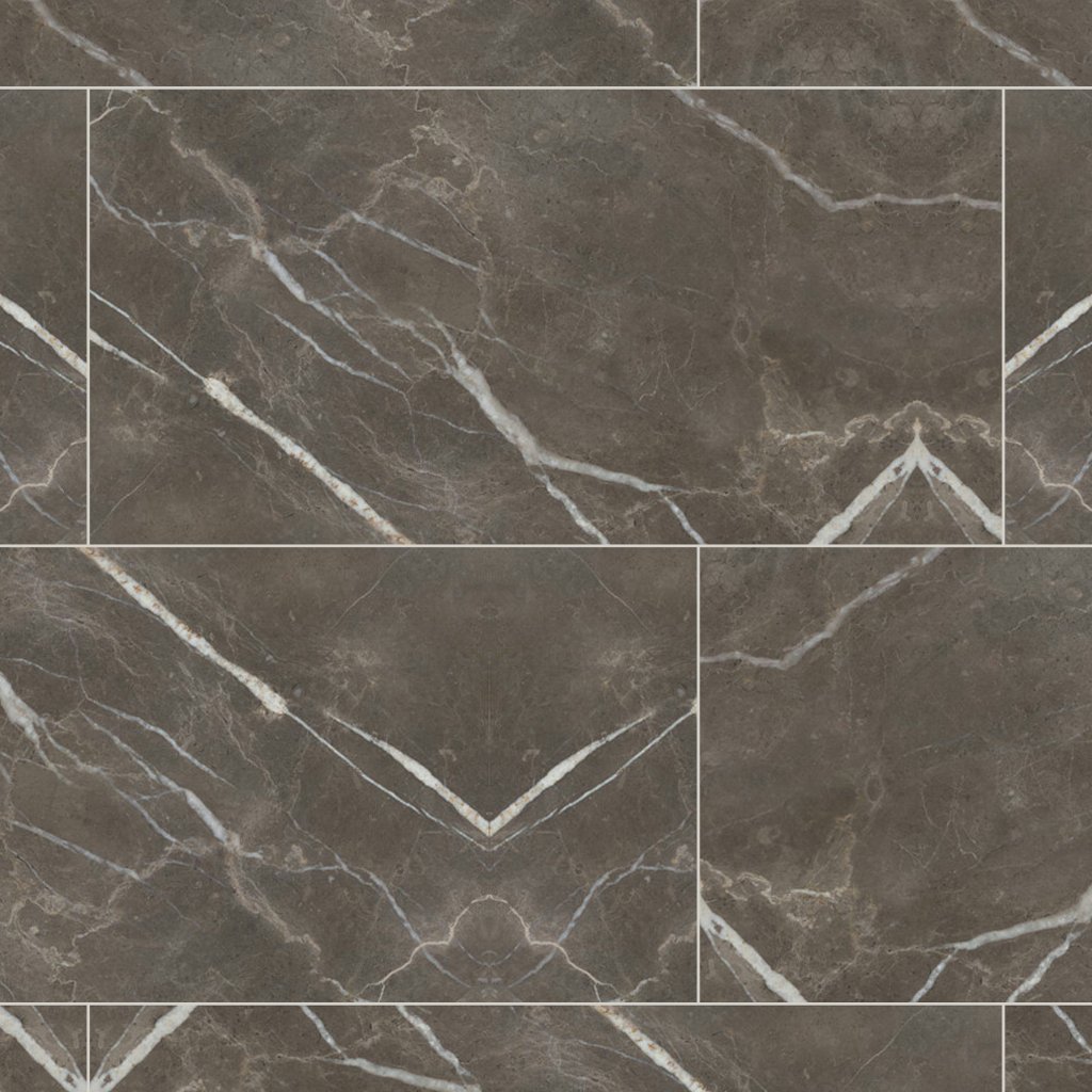 Qualis Ceramica Royal Stoneworks 24X48 Regal Brown Marble Honed