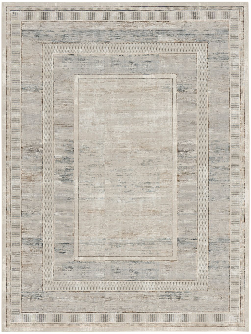 Nourison Home Nourison Glam GLM07 9' x 12' Ivory Multicolor Modern Indoor Rug