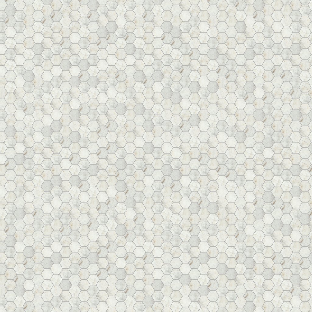 American Olean Presario - Lumen White, Hexagon, 2, Straight Edge, Honed (M024) - Lumen White