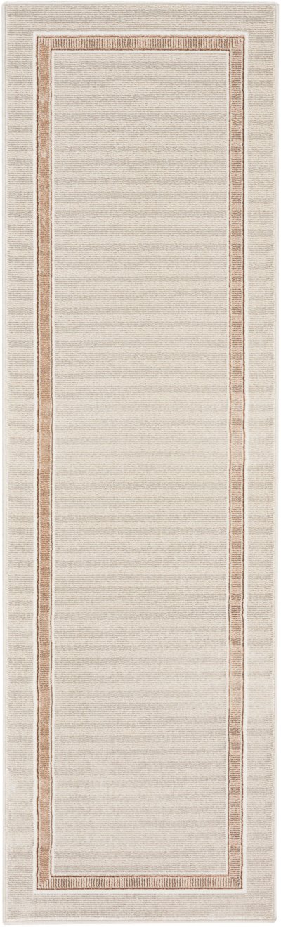 Nourison Home Nourison Glam GLM08 5'3" x 7'3" Ivory Cream Contemporary Indoor Rug - 2'3" x 7'6"