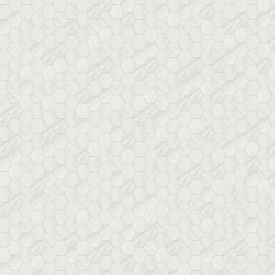 Qualis Ceramica Royal Stoneworks 2" Italian Cream Vein Hex - 12" x 12"