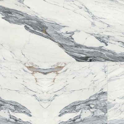 Qualis Ceramica Royal Stoneworks 63X126 Regal White Vein Honed - Alternating 1/3