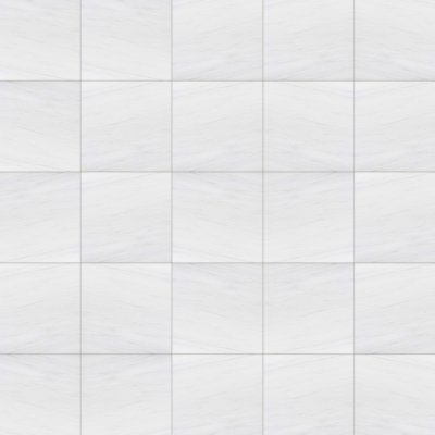 Marble Systems Snow White Polished Marble Tile 12x12 - Snow White - 12" x 12" x 3/8"