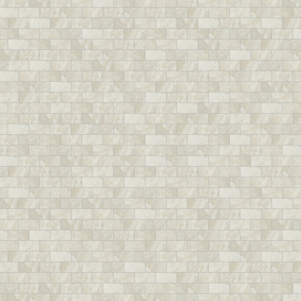 American Olean Mirasol - Silver Marble, Brick Joint, 2X4, Matte (ML72) - Silver Marble