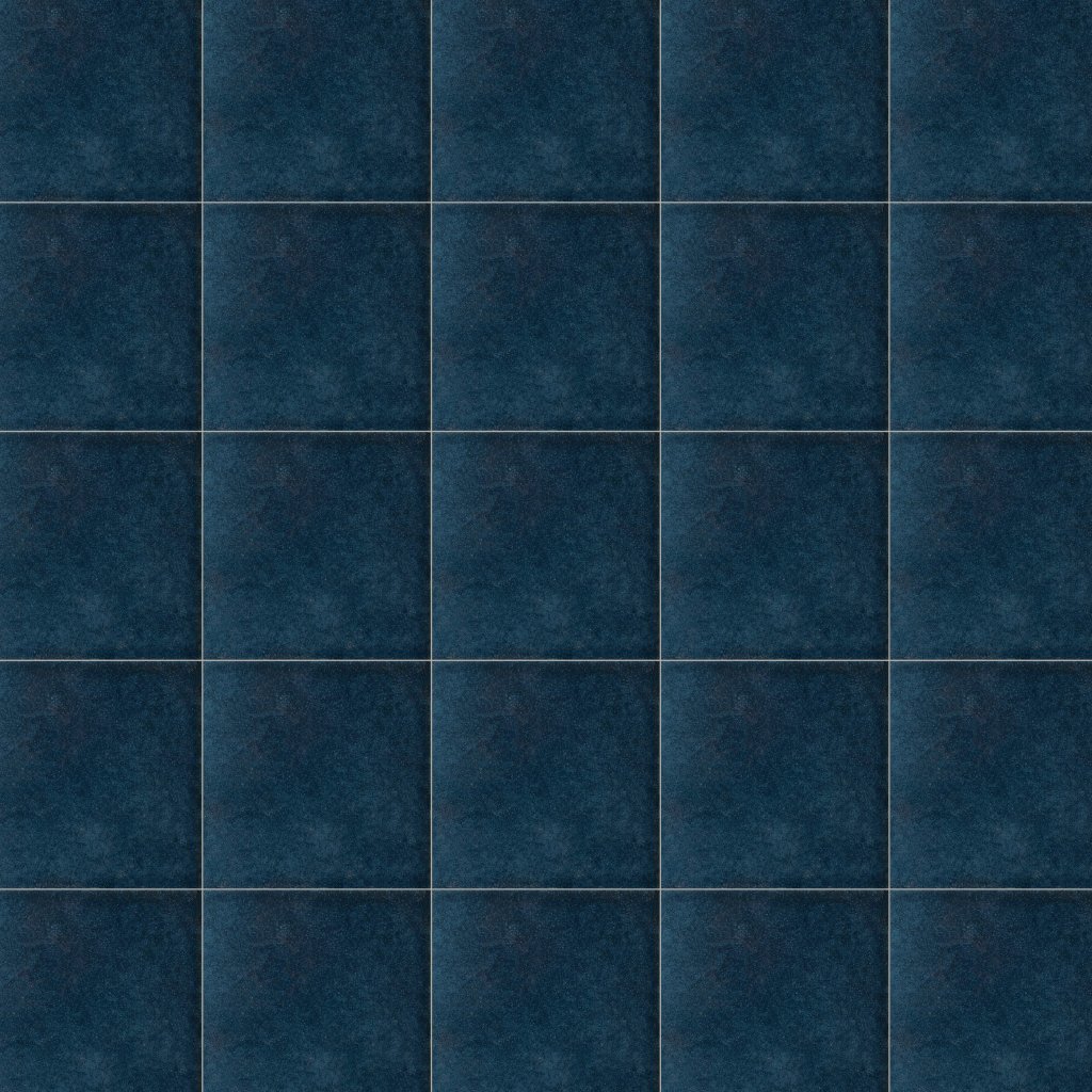 Marble Systems Sea Blue Crackled Ceramic Tile 12x12 - Sea Blue