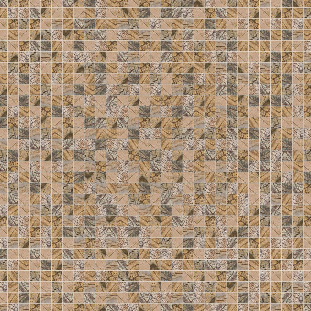 Qualis Ceramica Riviera Tileworks Chelsea Forest Brown Polished Marble Mosaic 2"x2"