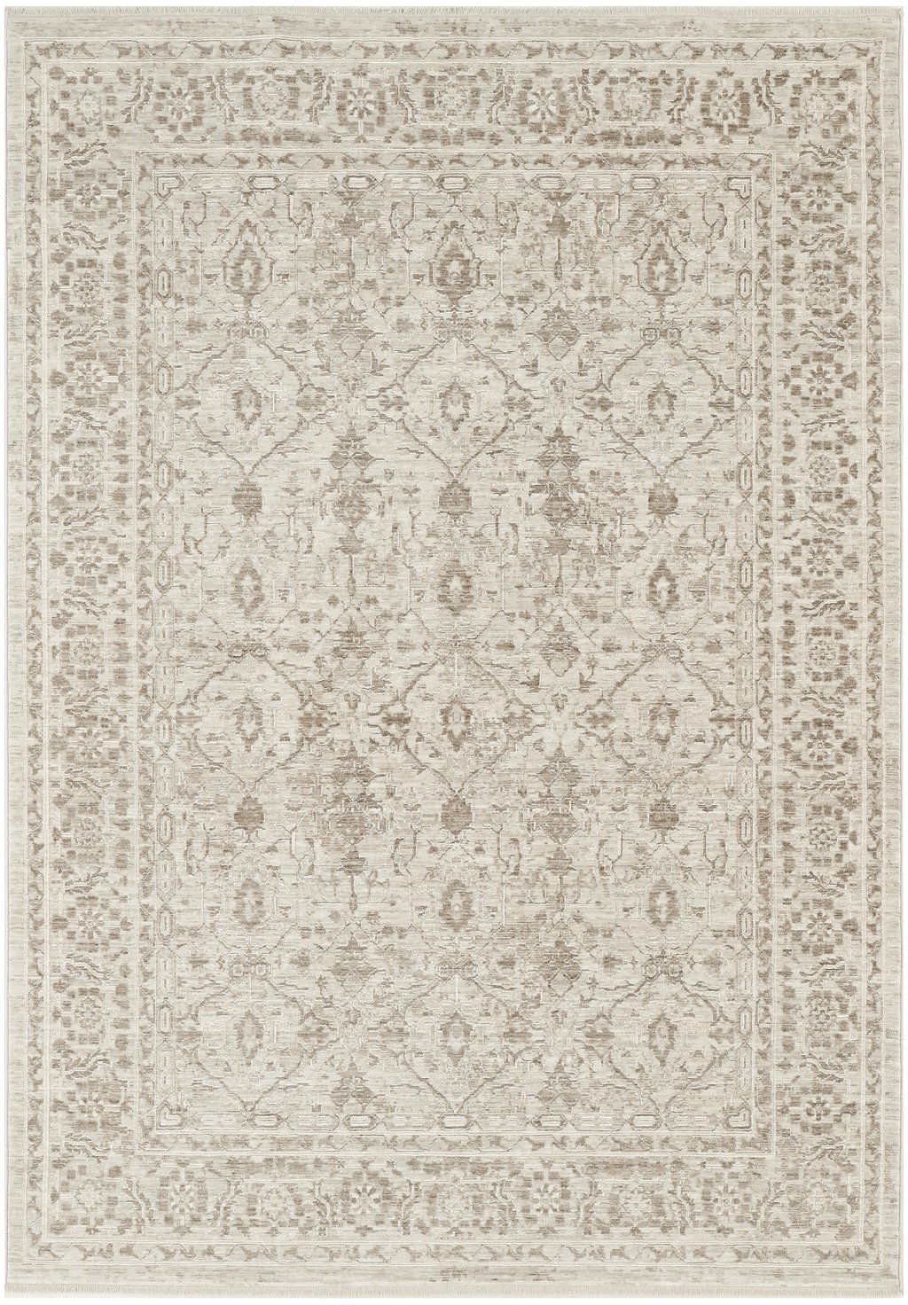 Nourison Home Nourison Shadows SHW05 5'3" x 7'3" Ivory Grey Vintage Indoor Rug