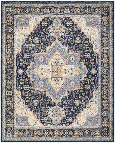 Nourison Home Nourison Nourison Essentials Persian NRE07 2' x 6' Navy Vintage Rug - 8' x 10'