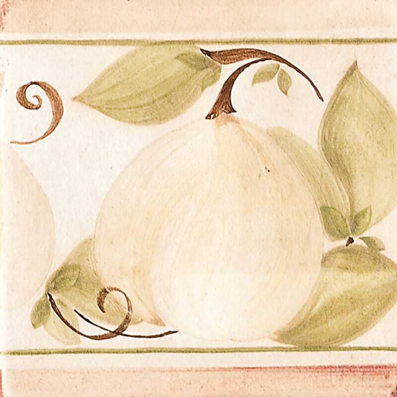 Marble Systems Pear Matte Ceramic Border Tiles 4x4 - Pear