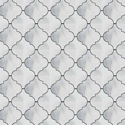 Marble Systems Calacatta Gold Royal Honed Arabesque Marble Mosaic 12x12 - Calacatta Gold Royal - 12" x 12" x 3/8"