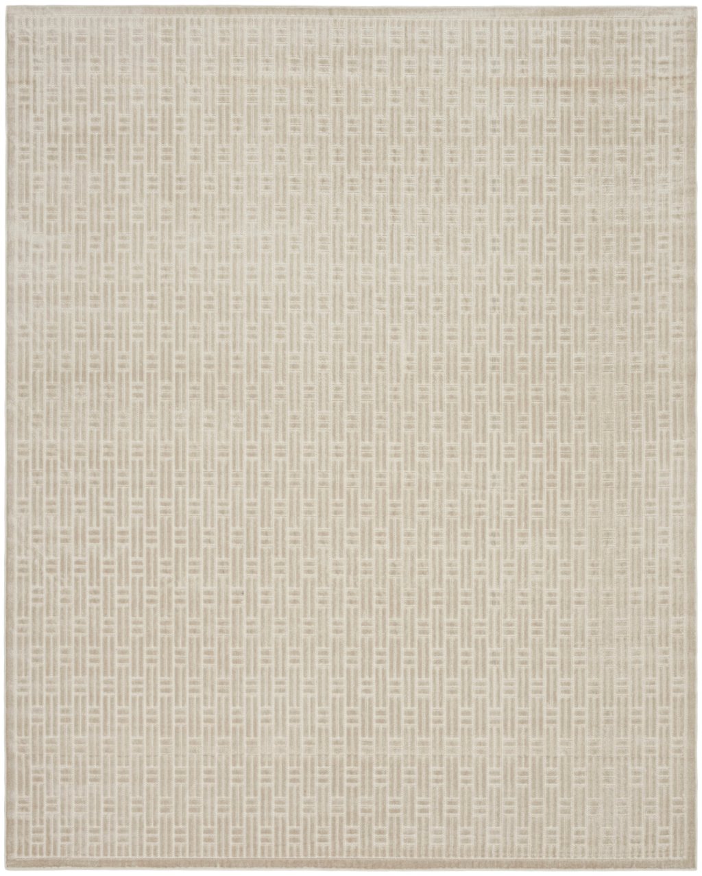 Nourison Home Nourison Washable Charm WCH02 8' x 10' Silver Ivory Modern Indoor Rug