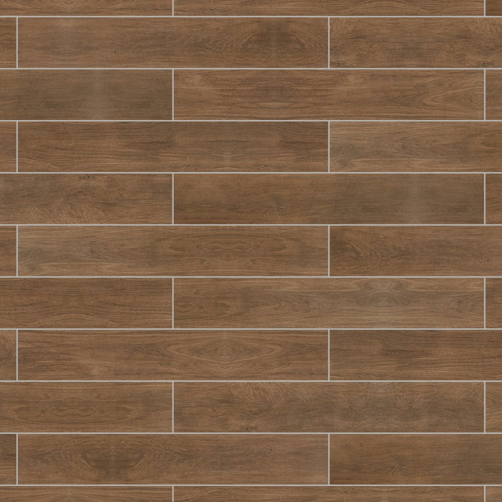 Daltile Willow Bend Dark Brown, Plank, 6X36, Matte - Dark Brown