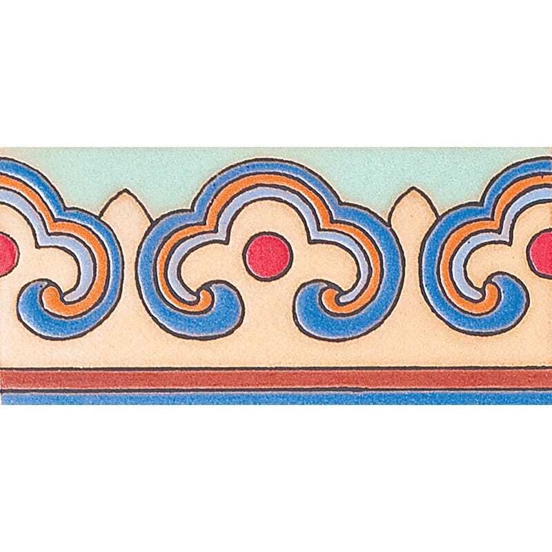 Marble Systems 371 A Glazed Ceramic Border Tiles 3x6 - 371 A