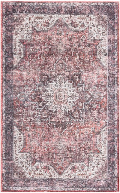 Nourison Home Nourison Nourison Washables NWB15 5'2" x 7' Red Vintage Indoor Rug - 3' x 5'