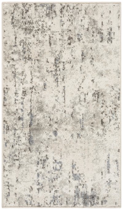 Nourison Home Nourison Concerto CNC01 6' x 9' Ivory Blue Grey Modern Indoor Rug - 2'2" x 3'9"