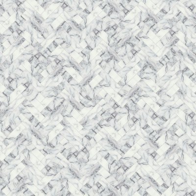 Qualis Ceramica Lilac Volta 1.25x4 Herringbone Mosaic - 11,25" x 11,37"